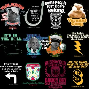 29 Caddyshack Golf Movie Designs Bundle PNG