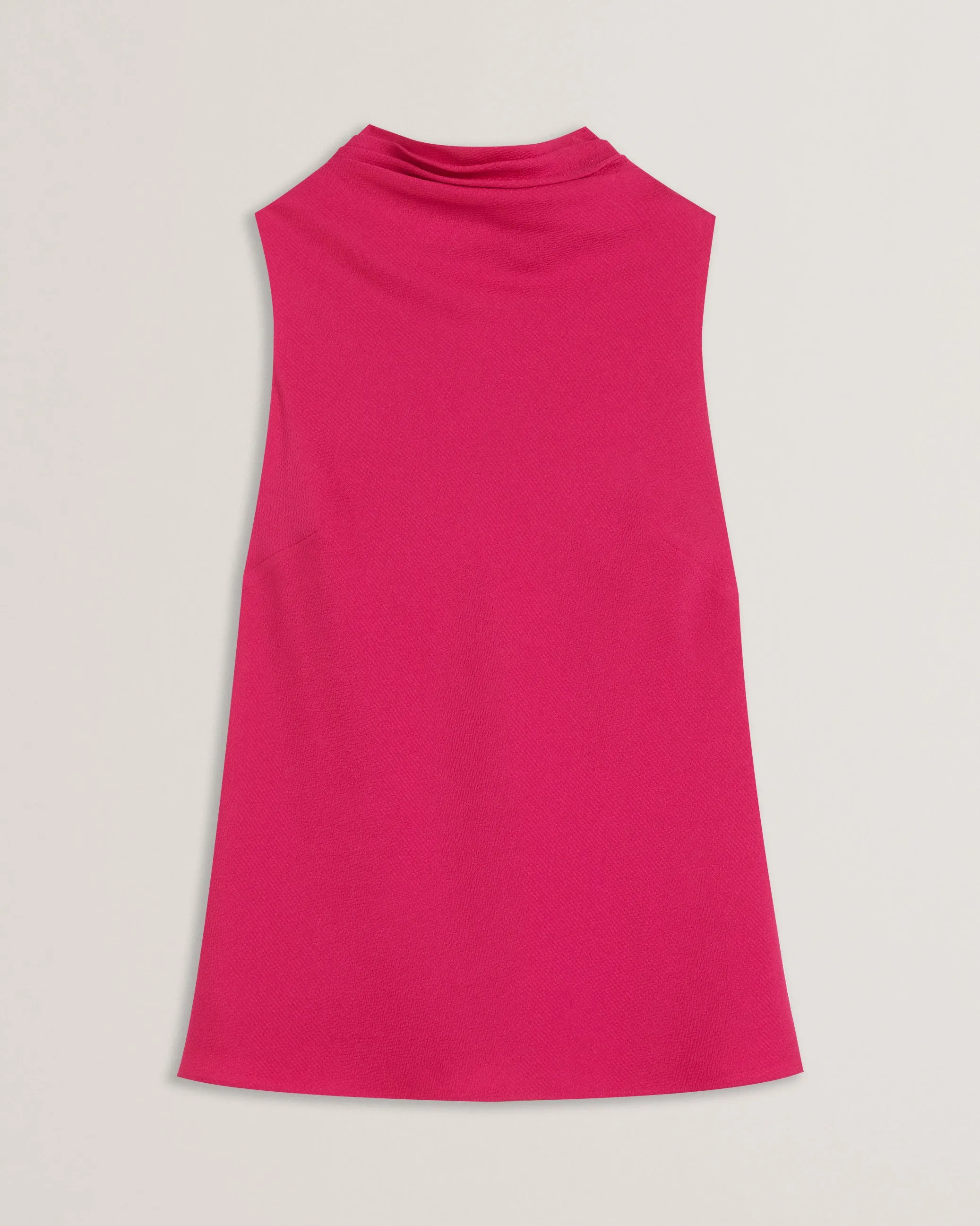 Anini Cowl Neck Sleeveless Top Fuchsia