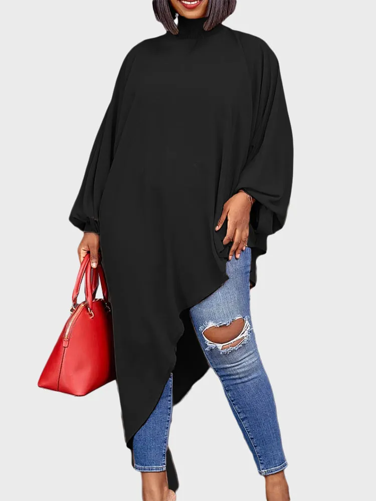 Asymmetrical Hem Blouse