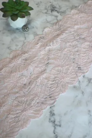 Ballet Pink 7.5" Wide Stretch Lace