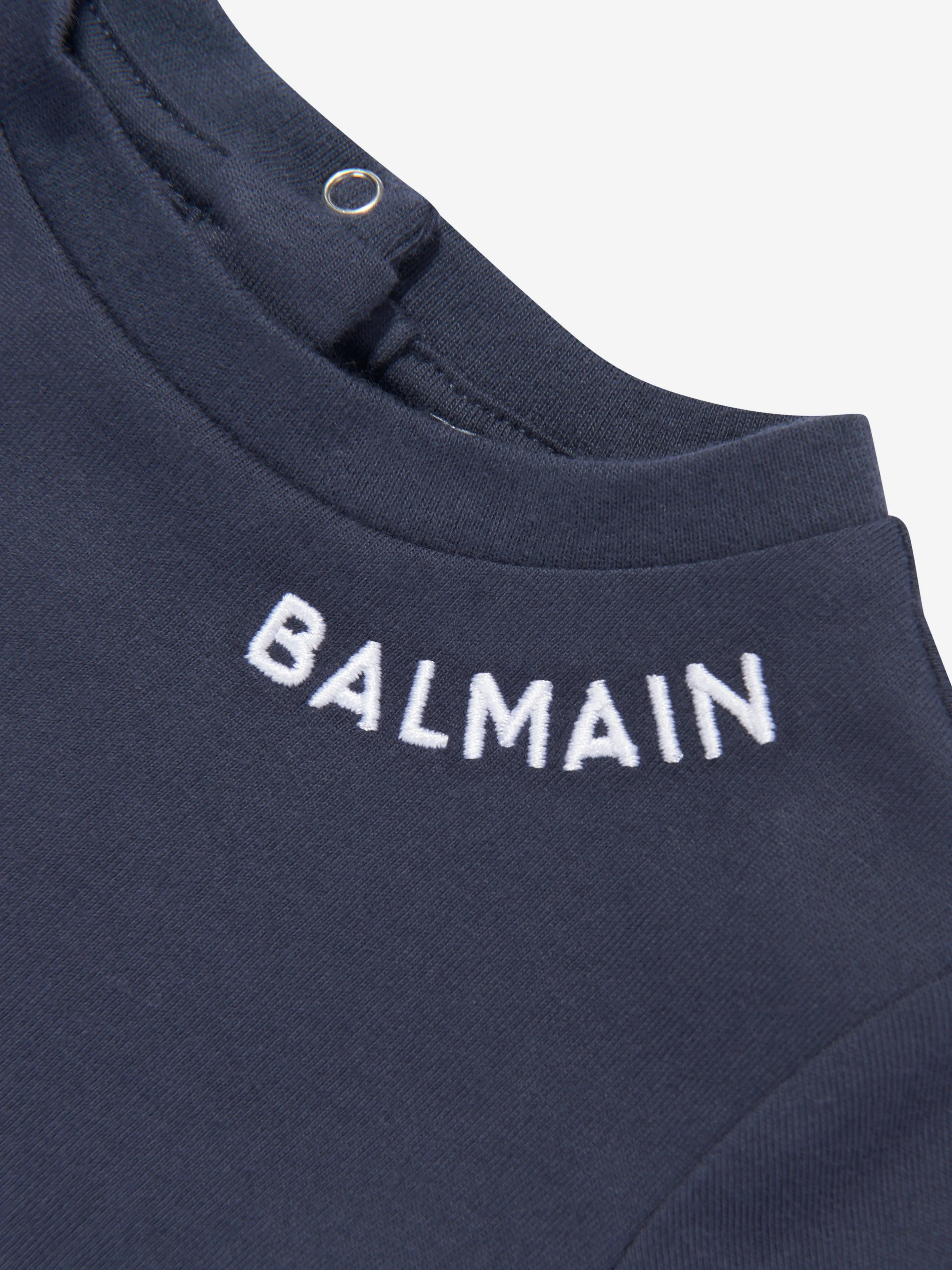 Balmain Baby Logo T-Shirt in Navy