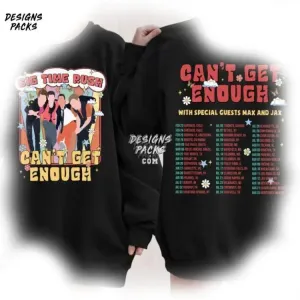 Big Time Rush Tour For Music Lovers Big Time Rush Band Cant Get Enough Tour 2 Sides PNG Design