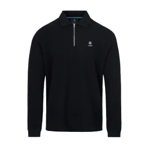 Black Badge Organic Cotton Long Sleeve Polo Shirt