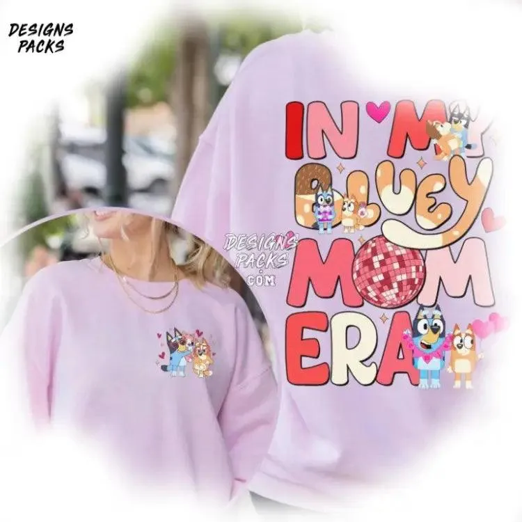 Bluey Cool Mom Club Bluey Mom In My Bluey Mom Era PNG Design