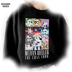 Bluey Muffin Muffin Heeler Muffin The Eras Tour PNG Design