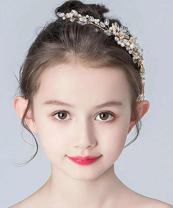 Boho Alloy Zircon Cryst Kids Hairpin IU040