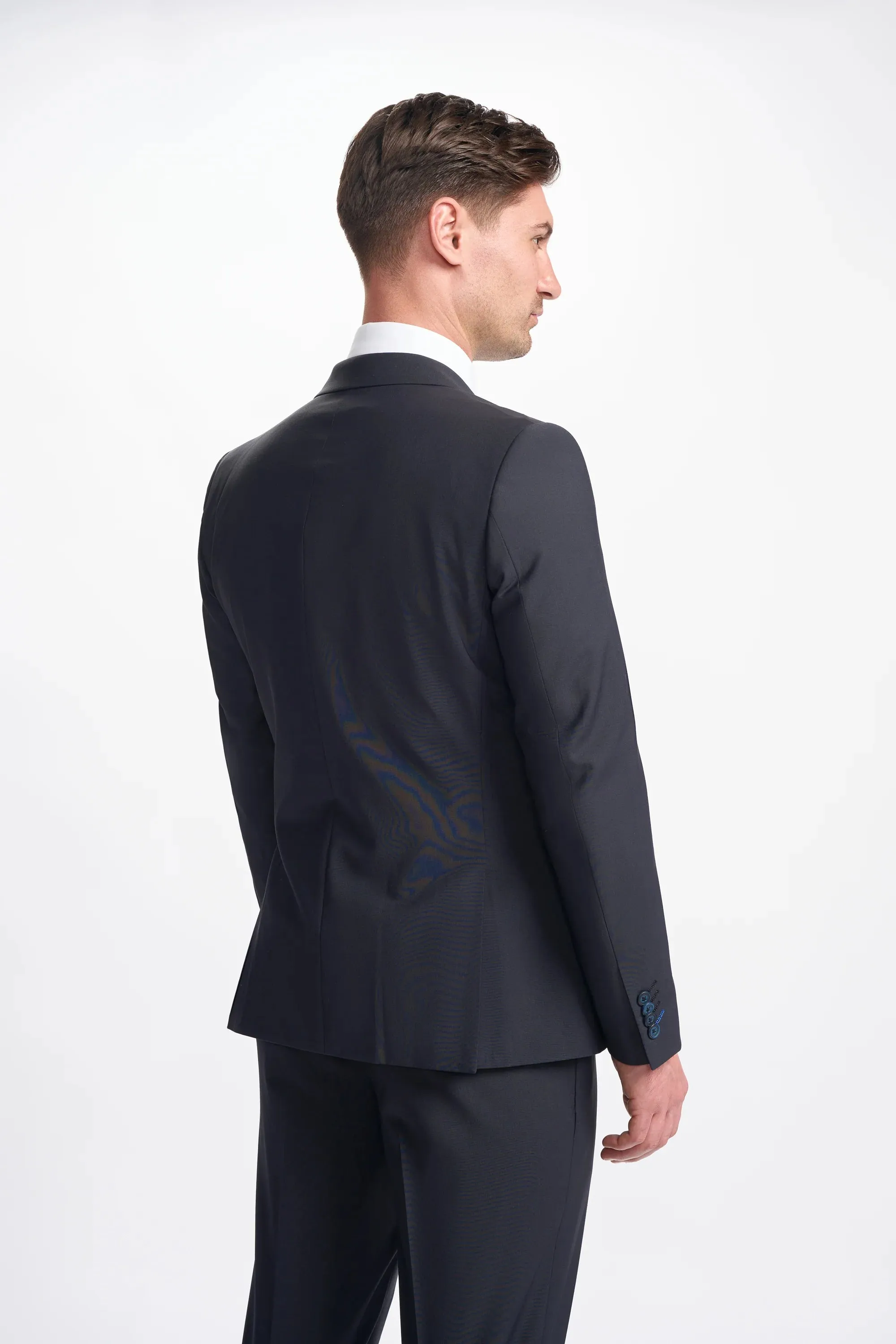 Bond - Men's Dark Navy Double Breasted Blazer