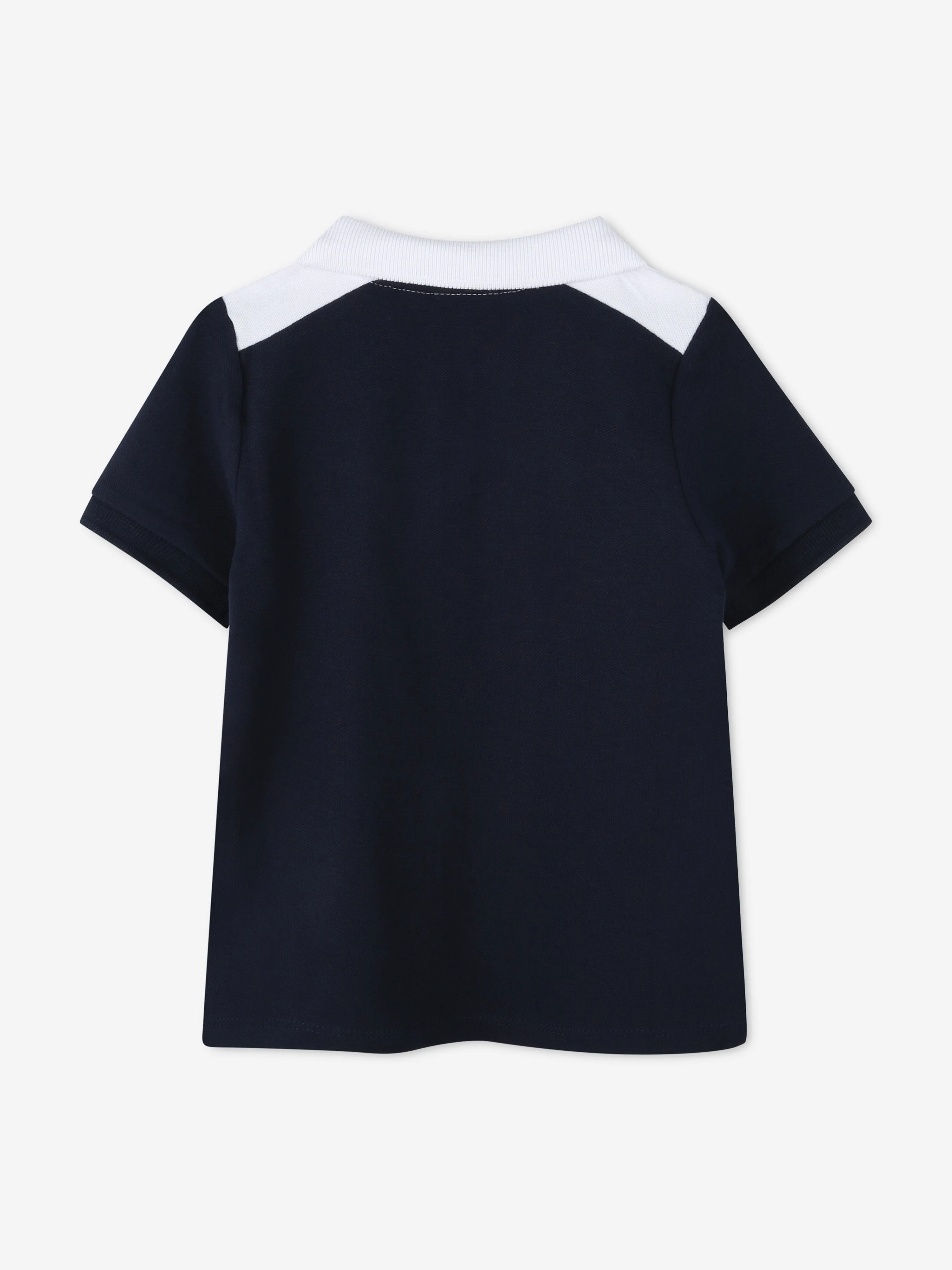 BOSS Baby Boys Colourblock Polo Shirt in Navy