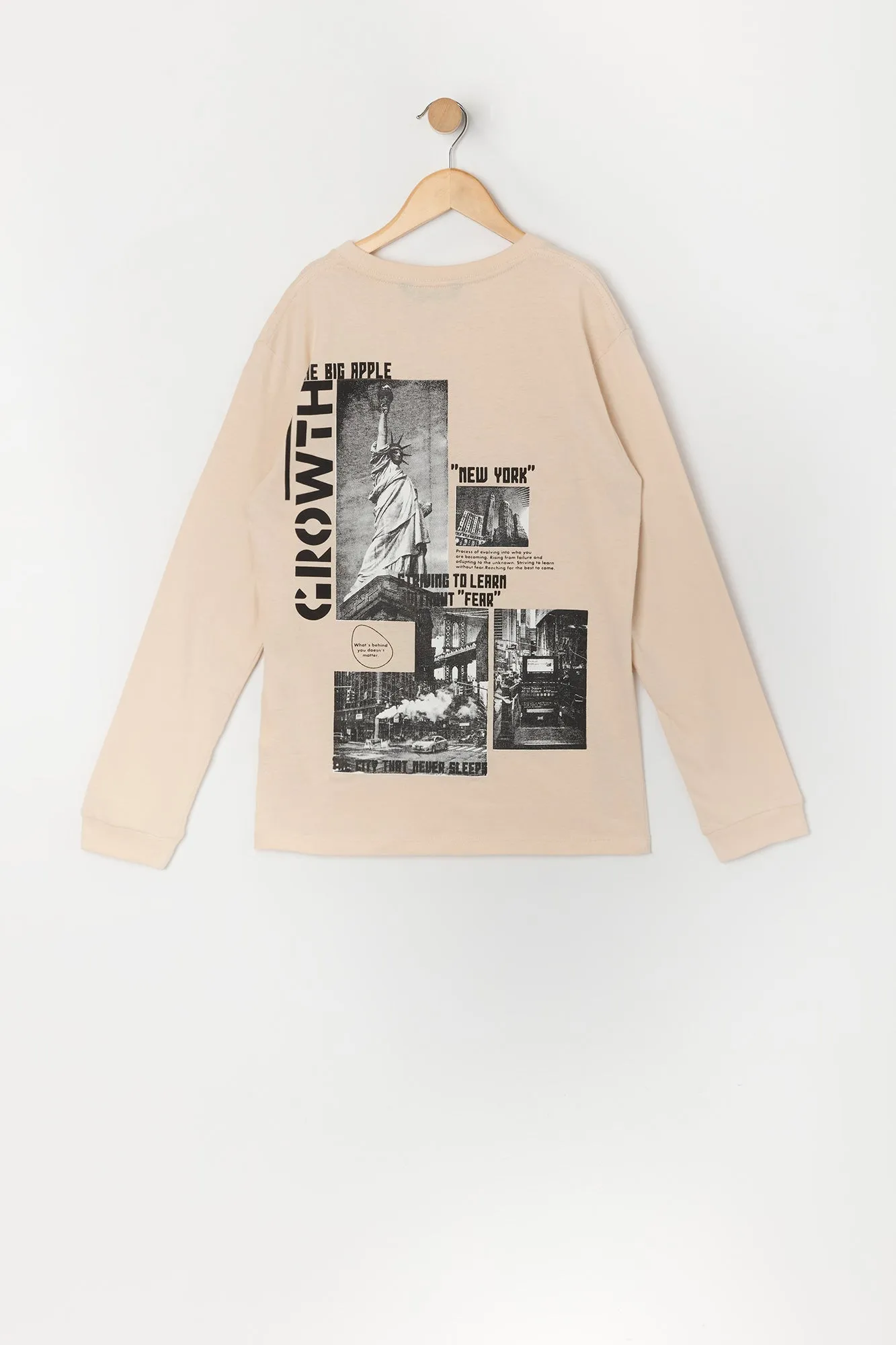 Boys New York Graphic Long Sleeve Top