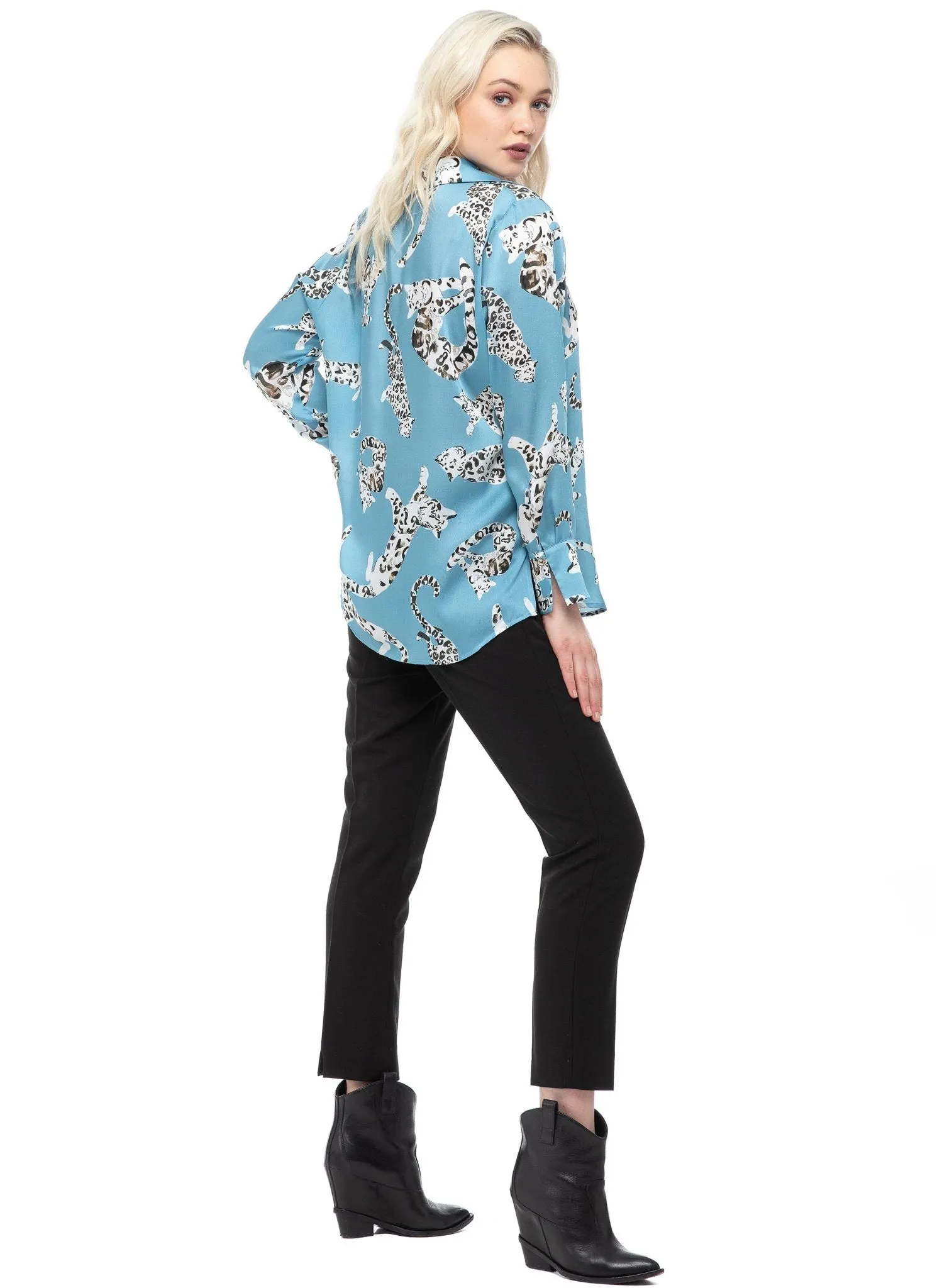 Cameron Maternity Shirt - Urban Leopard