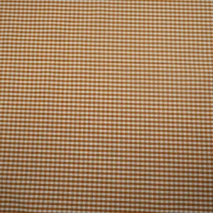 Caramel Gingham Italian Cotton Shirt Fabric