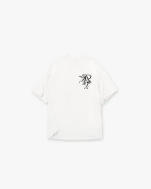 Cherub Initial T-Shirt - Flat White