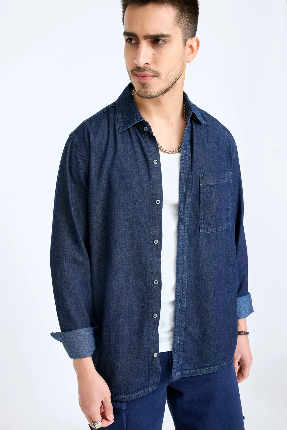 Classic Indigo Men's Shirt