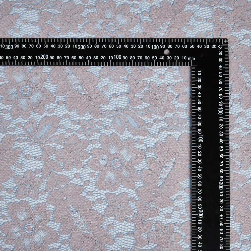 Cotton Polyester Flower Pattern Lace Fabric