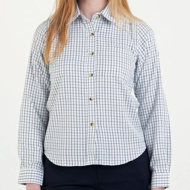 Country Classics Womens Check Long Sleeve Shirts - Tattersall Blue