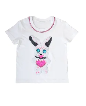 Crystal Heart Bunny T-shirt