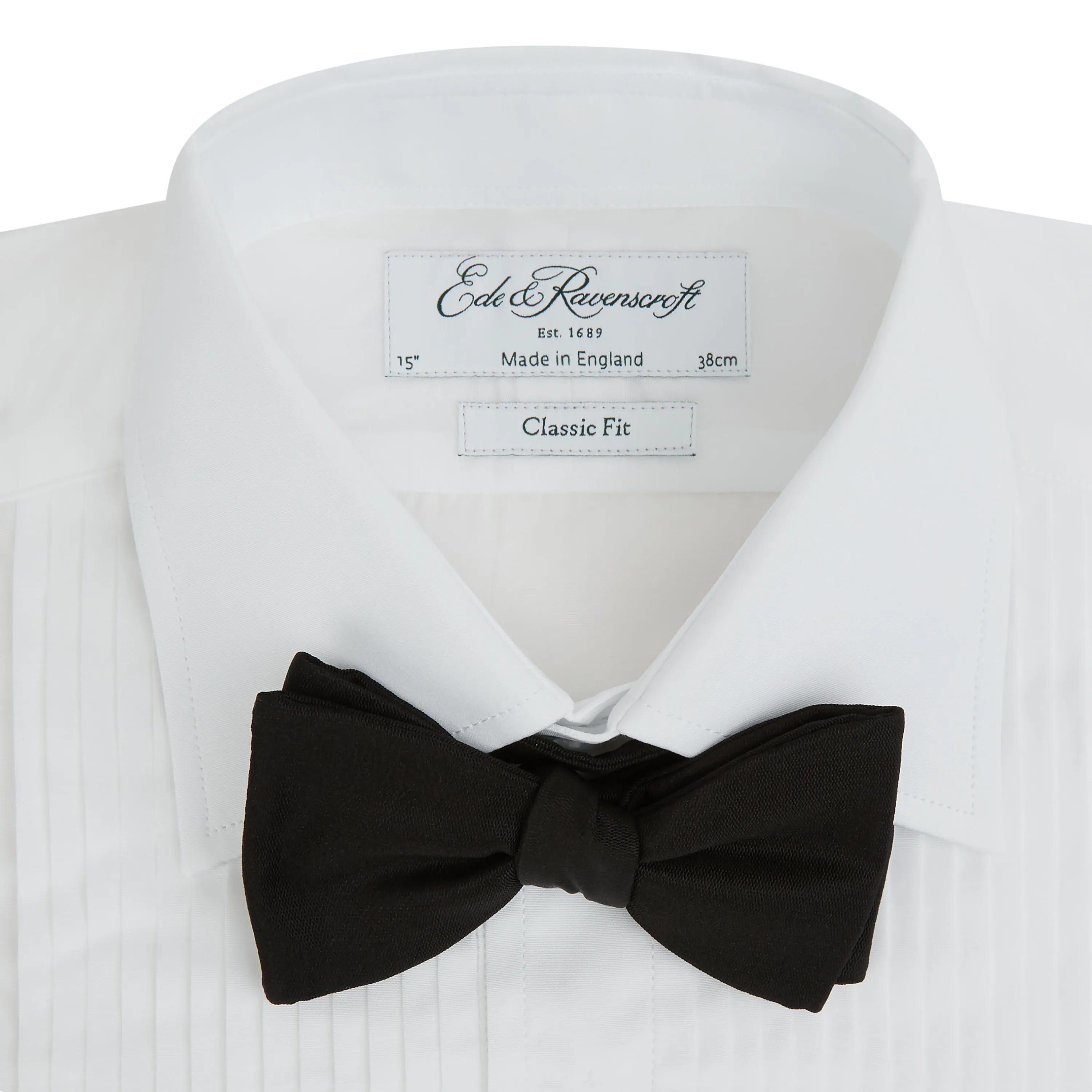 Dempsey White Pleated Dress Shirt