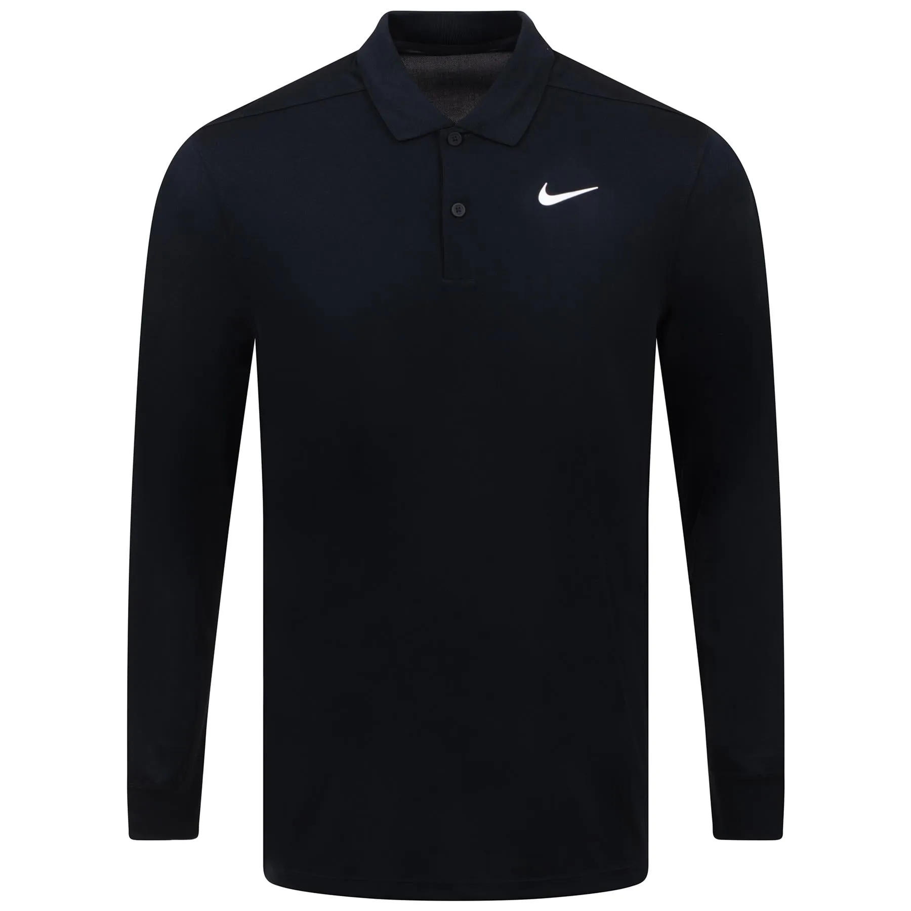 Dri-FIT Victory Solid LS Polo Black/White - 2024