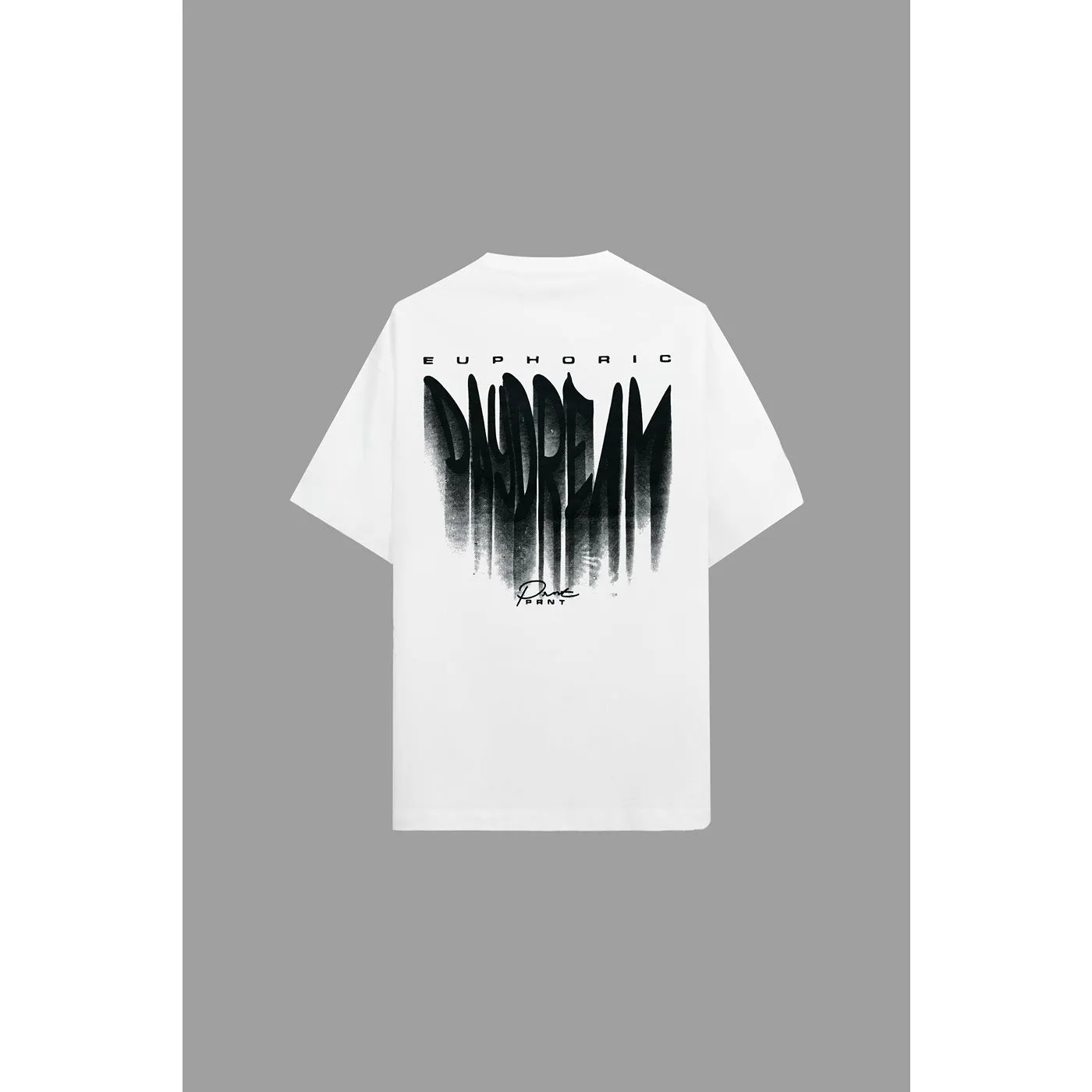 Edge Graphic White Oversized Tshirt