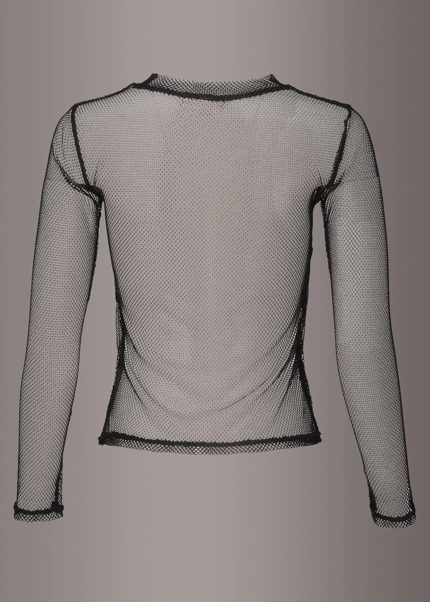 Fade to Black Fishnet Longsleeve Top