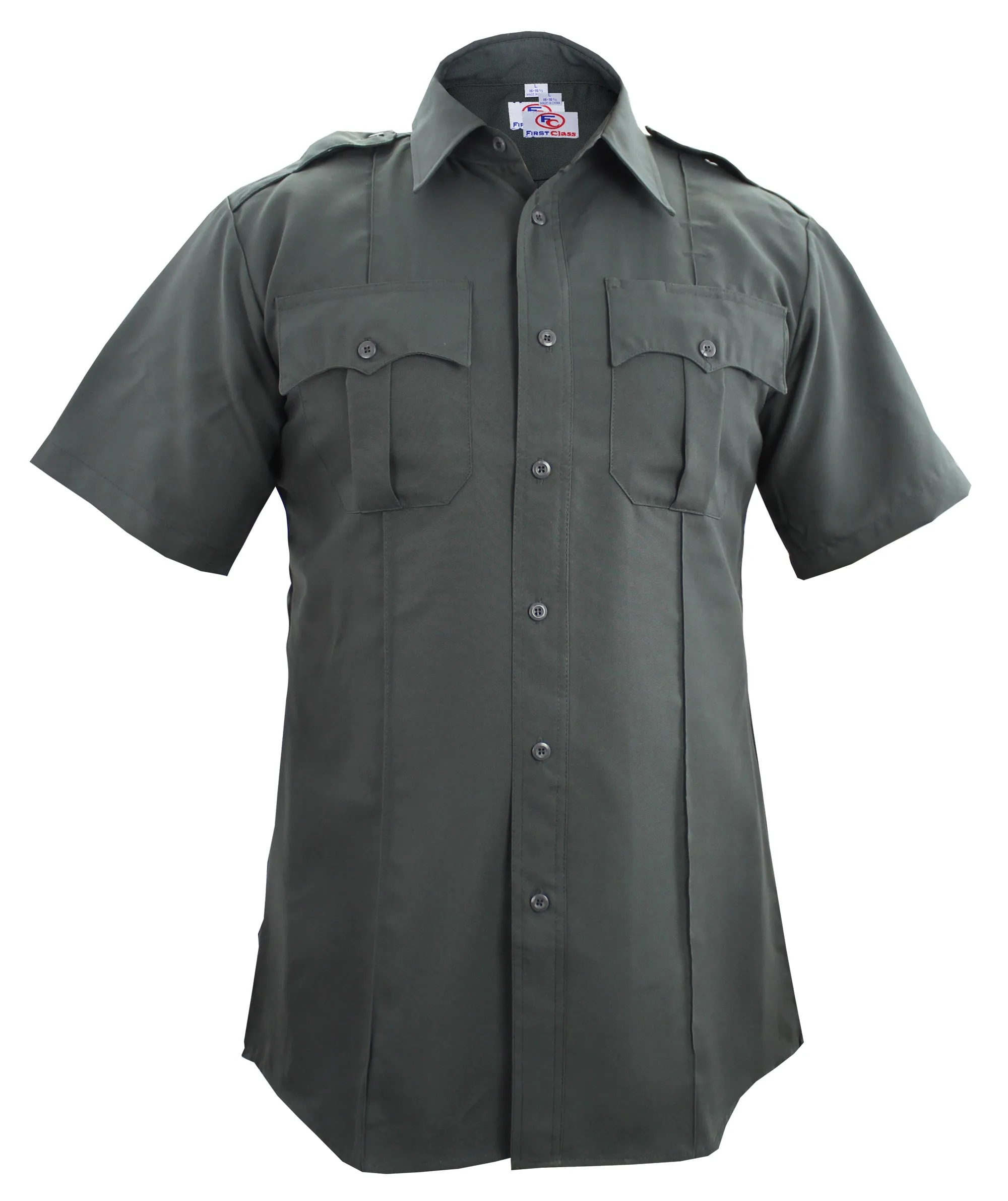 First Class 100% Polyester Short Sleeve Uniform Shirt