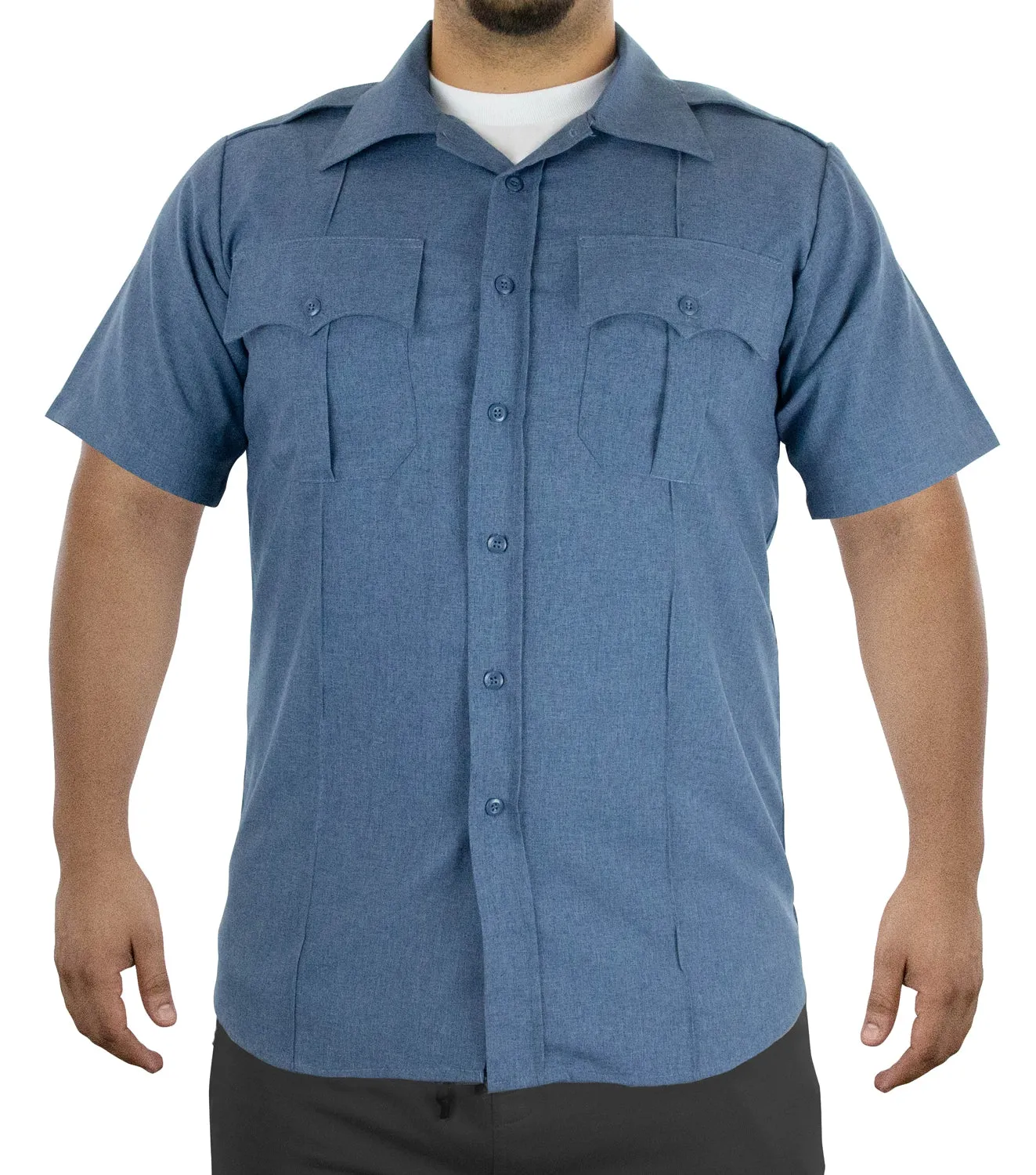 First Class 100% Polyester Short Sleeve Uniform Shirt