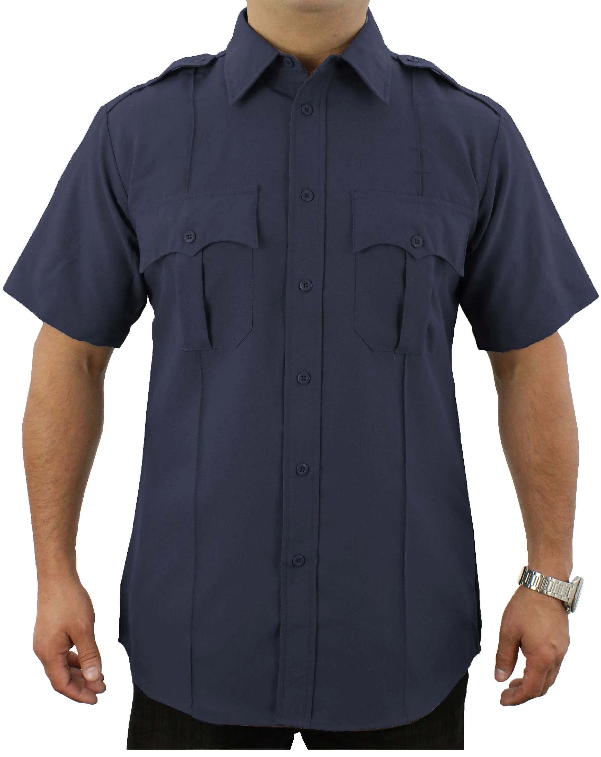 First Class 100% Polyester Short Sleeve Uniform Shirt