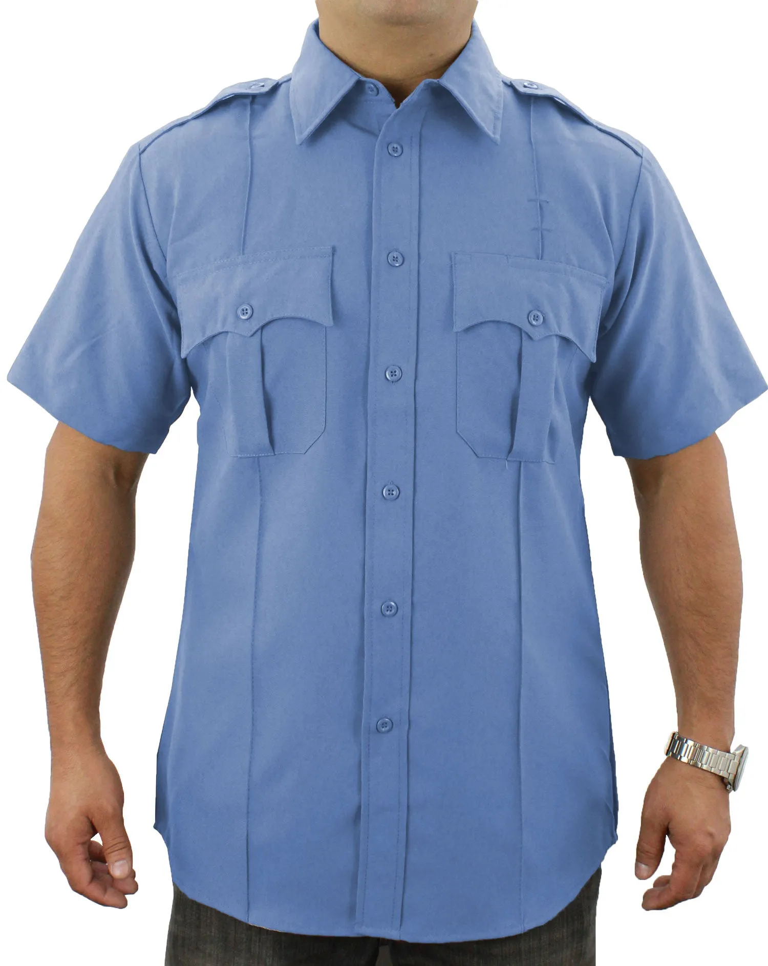 First Class 100% Polyester Short Sleeve Uniform Shirt