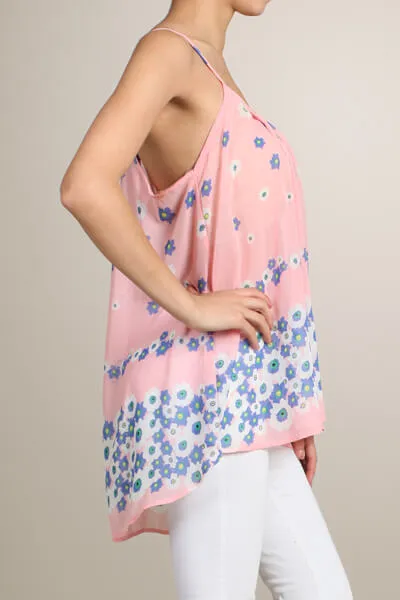 Floral Chiffon Swing Top