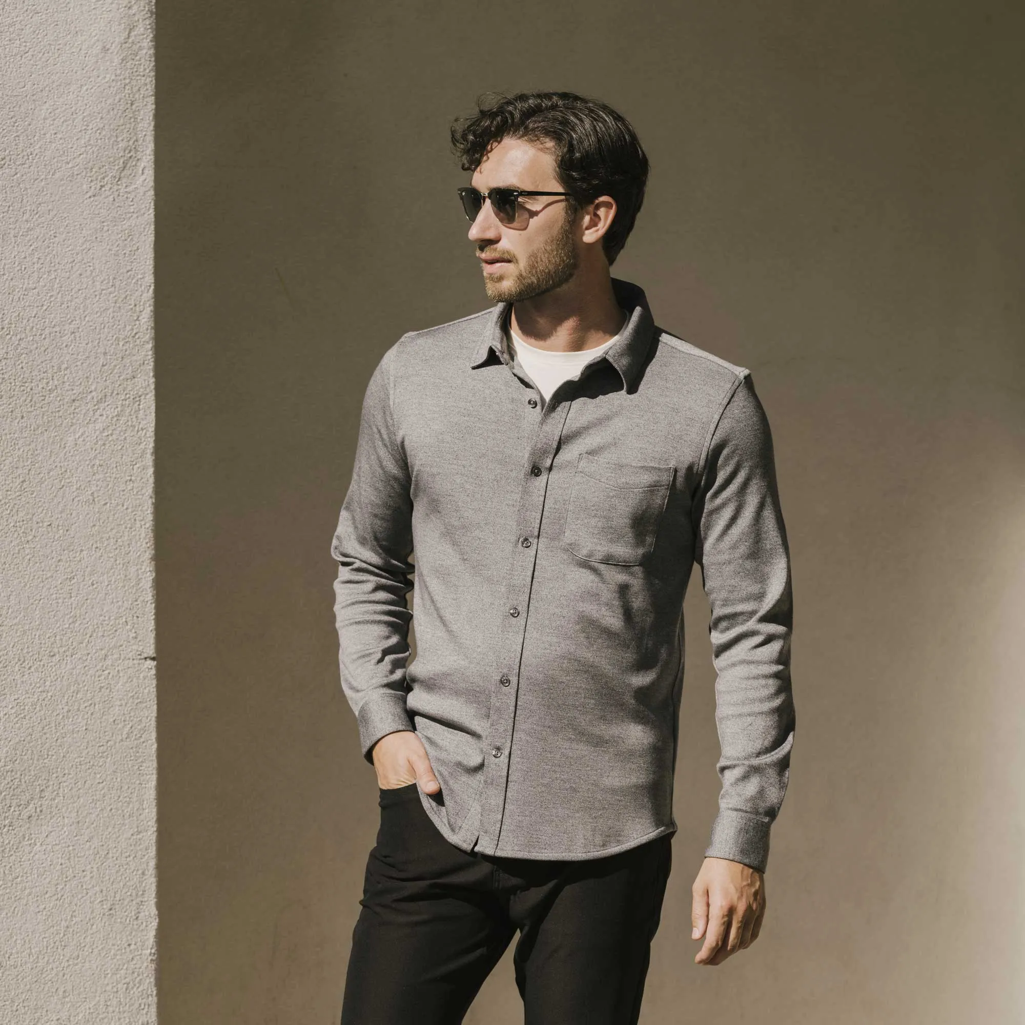 Interlock Button-Down Shirt