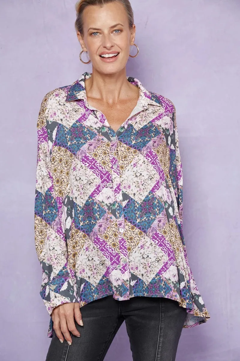 Isle Of Mine - Coppola Shirt - Violet Muse