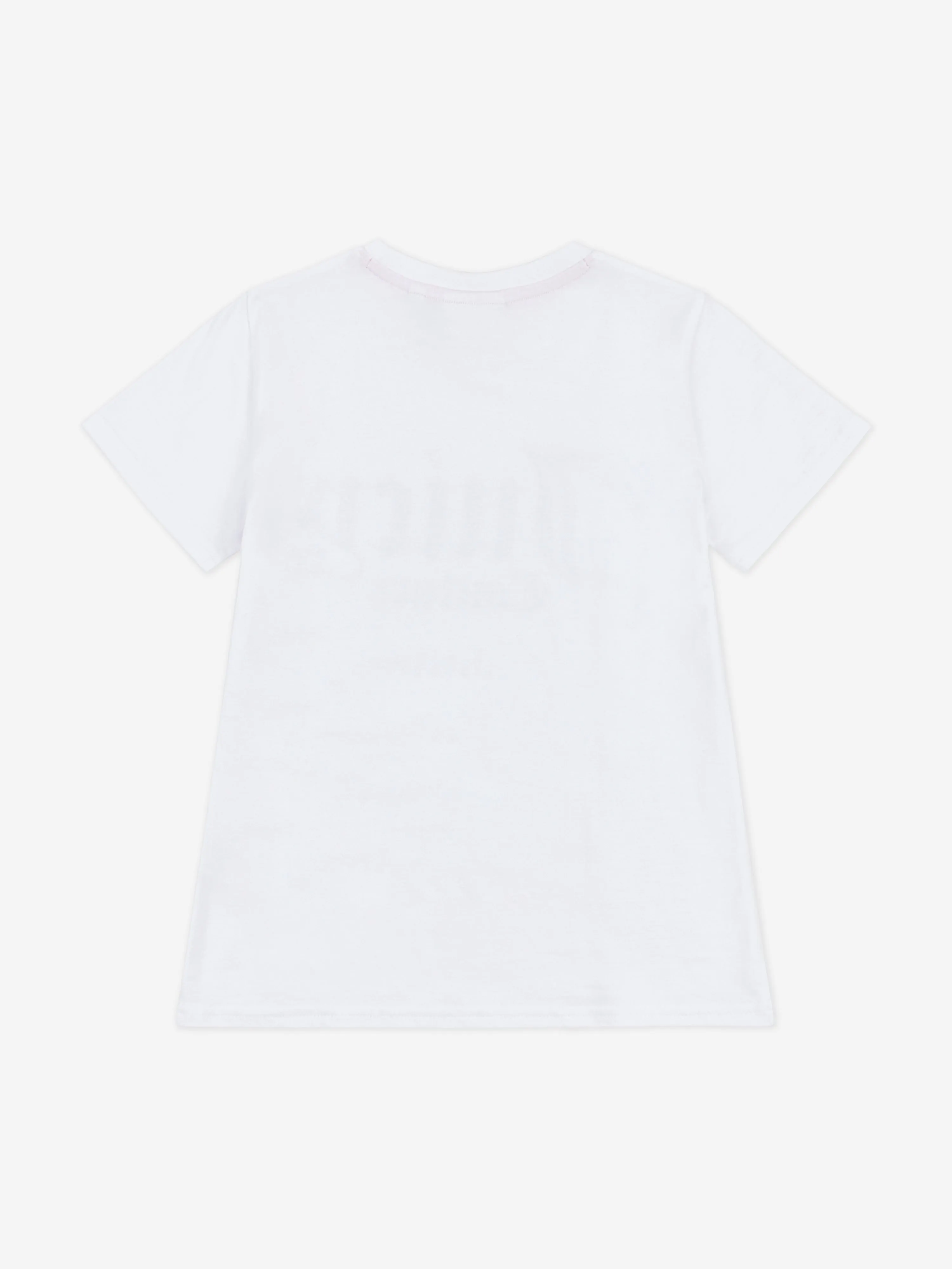 Juicy Couture Girls Diamante Logo Fitted T-Shirt in White