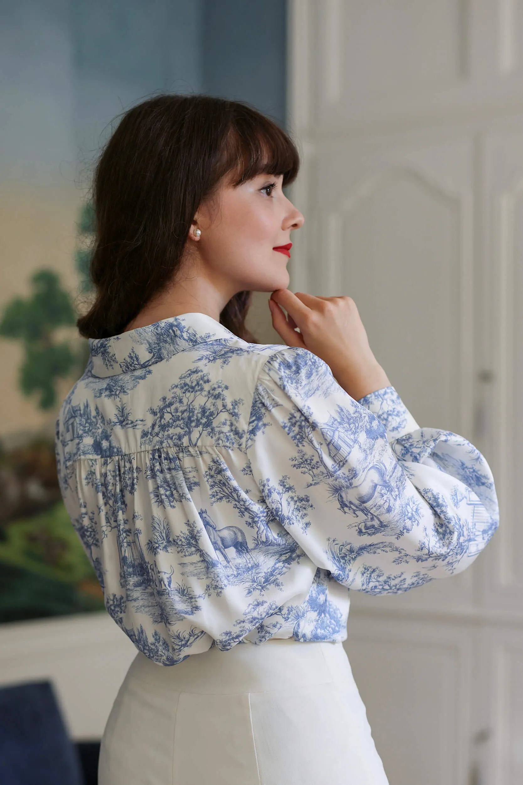 Julie Toile De Jouy Blouse