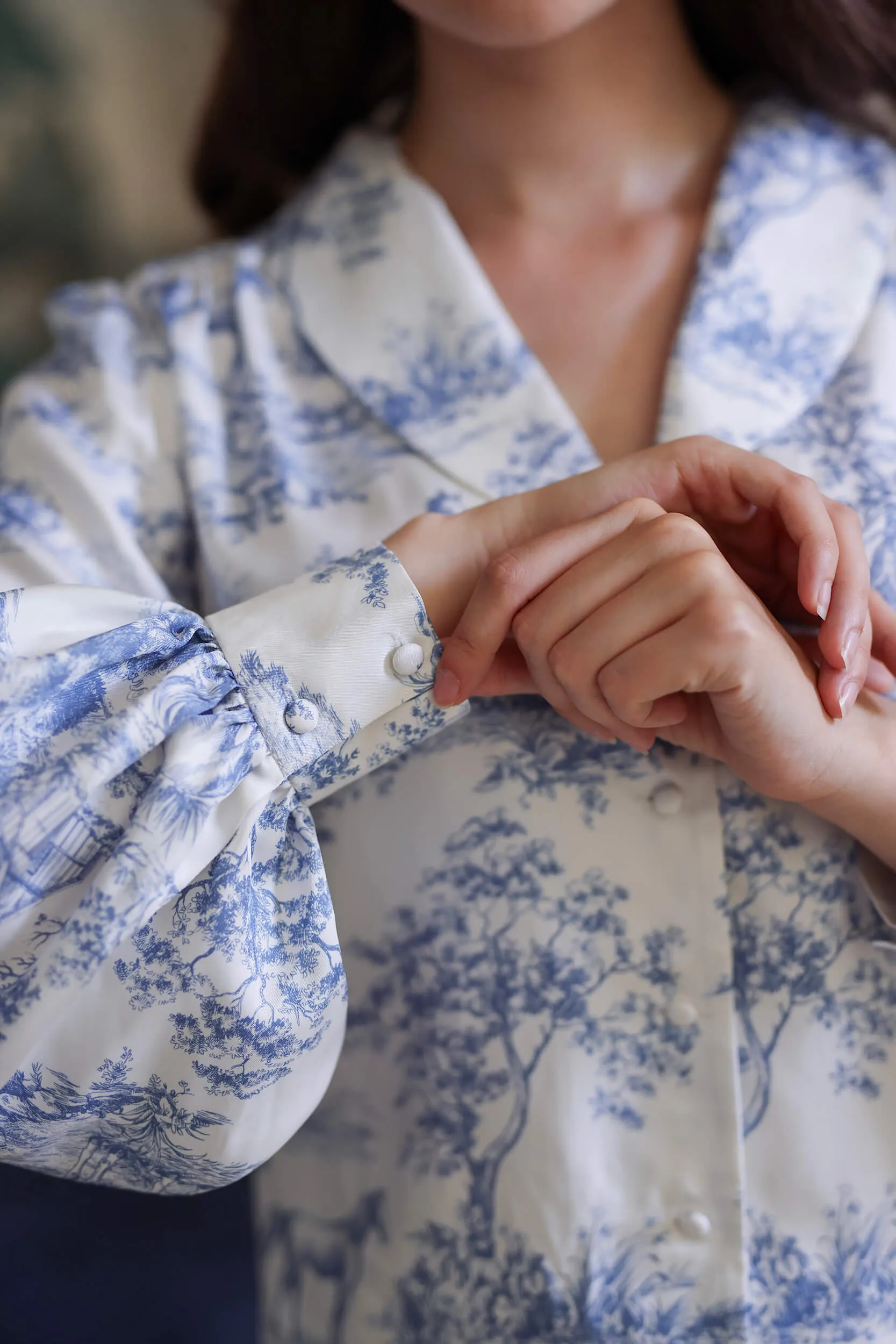 Julie Toile De Jouy Blouse