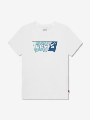 Levi's Wear Boys Painted Stripe Batwing T-Shirt in White