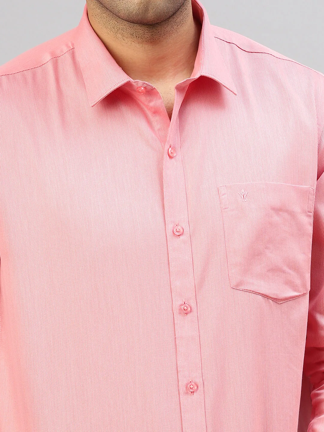 Men Cotton Rich Shirt Pink T50 TZ1