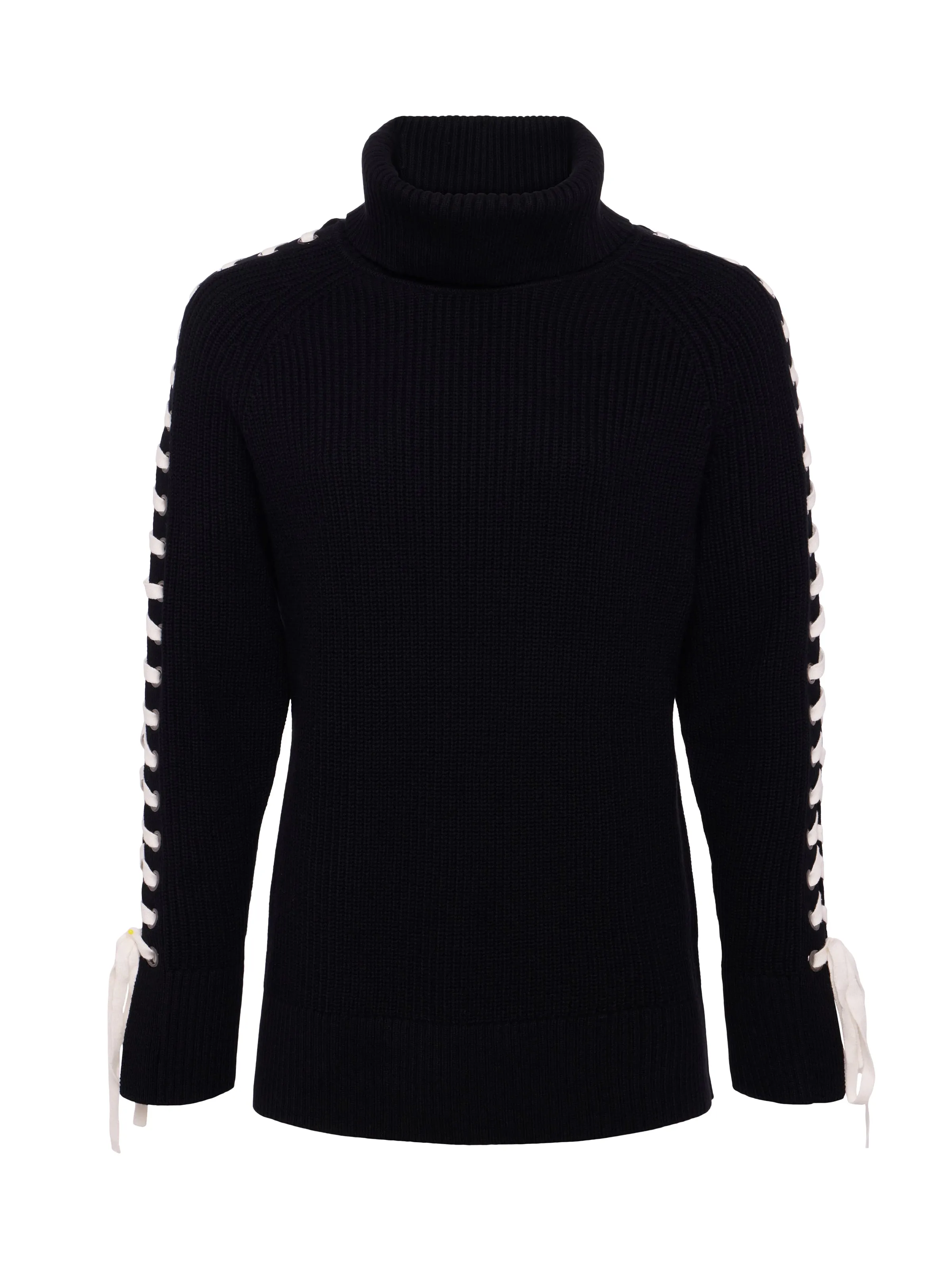 Nola Lace-Up Turtleneck