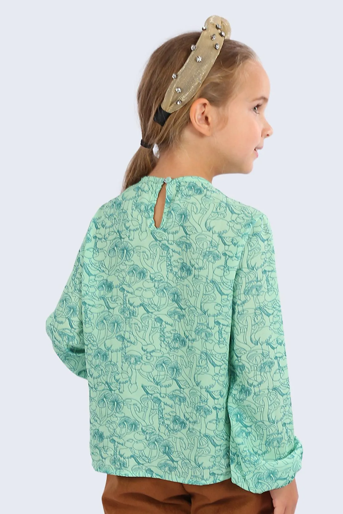 One Friday Kids Girls Green Top