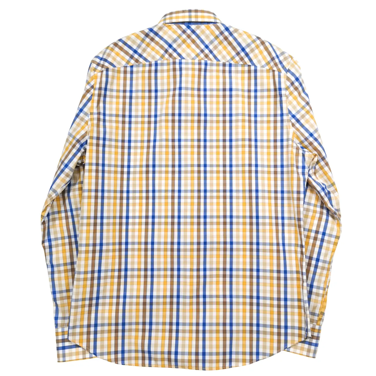 Pringle LS Multi Tan Check Tailored Fit