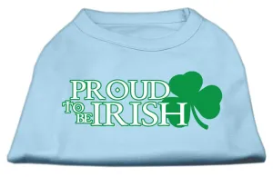 Proud to be Irish Screen Print Shirt Baby Blue Lg (14)