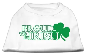 Proud to be Irish Screen Print Shirt White  XL (16)