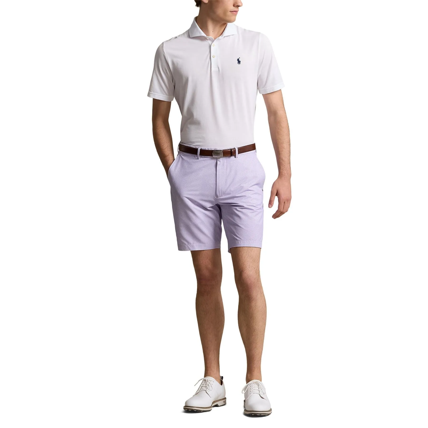 RLX Tour Knit Pique Polo Ceramic White - 2025