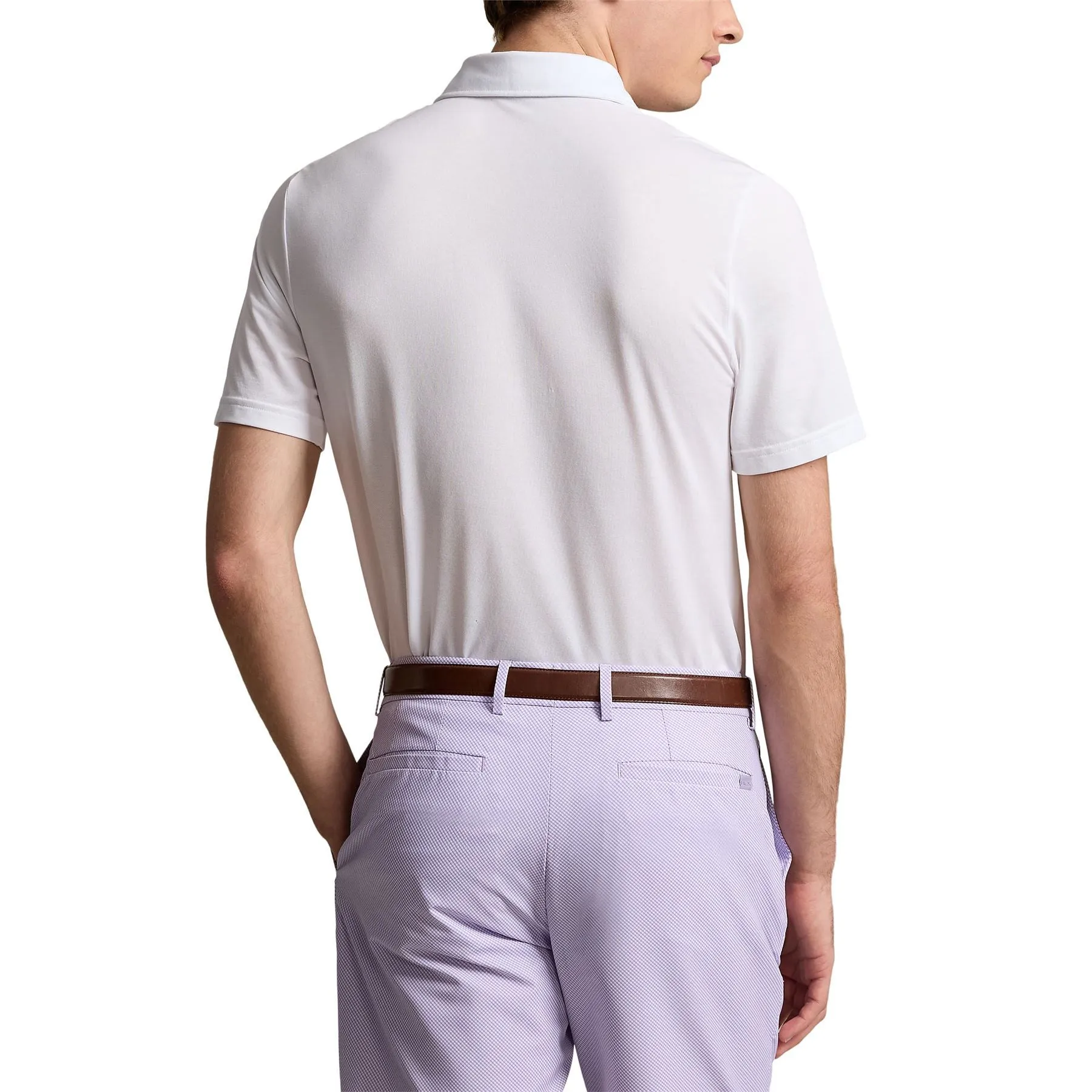 RLX Tour Knit Pique Polo Ceramic White - 2025