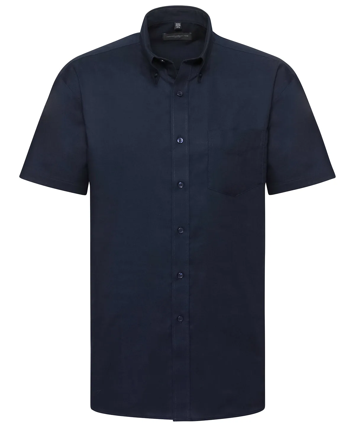 Short sleeve easycare Oxford shirt | Bright Navy