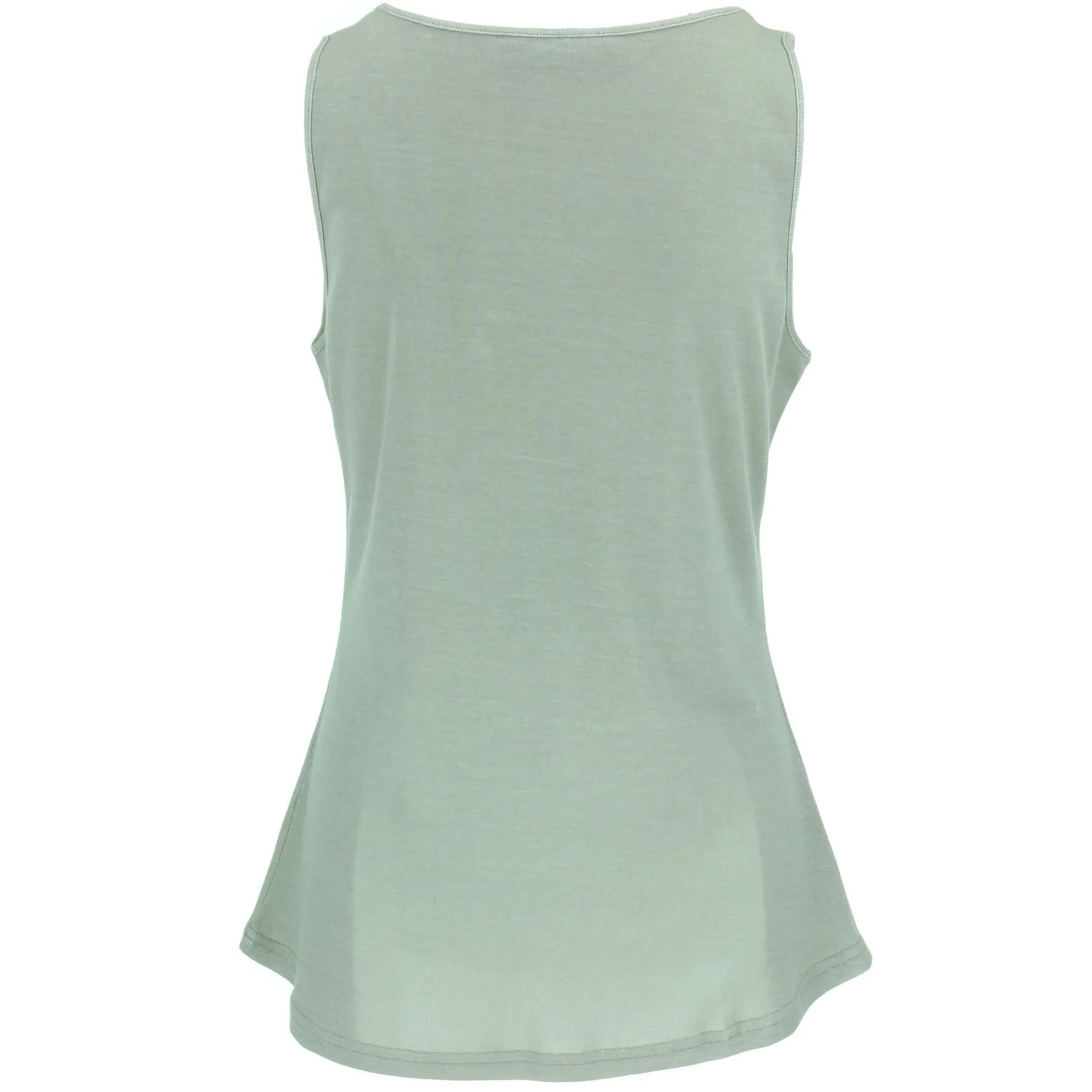 Sleeveless Jersey Top - Stone