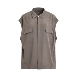 Sleeveless Jumbo Outershirt in Dust