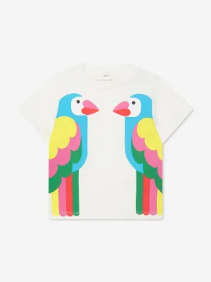 Stella McCartney Baby Girls Parrot T-Shirt in Ivory