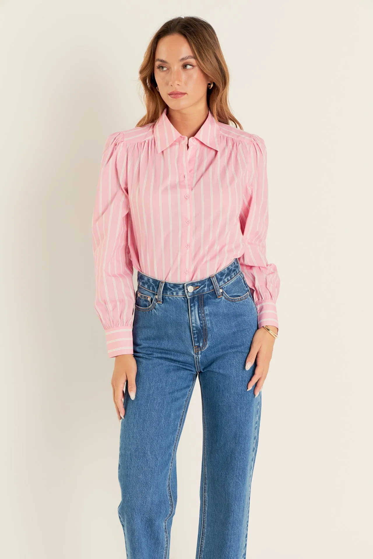 Stripe Shirt in Pink