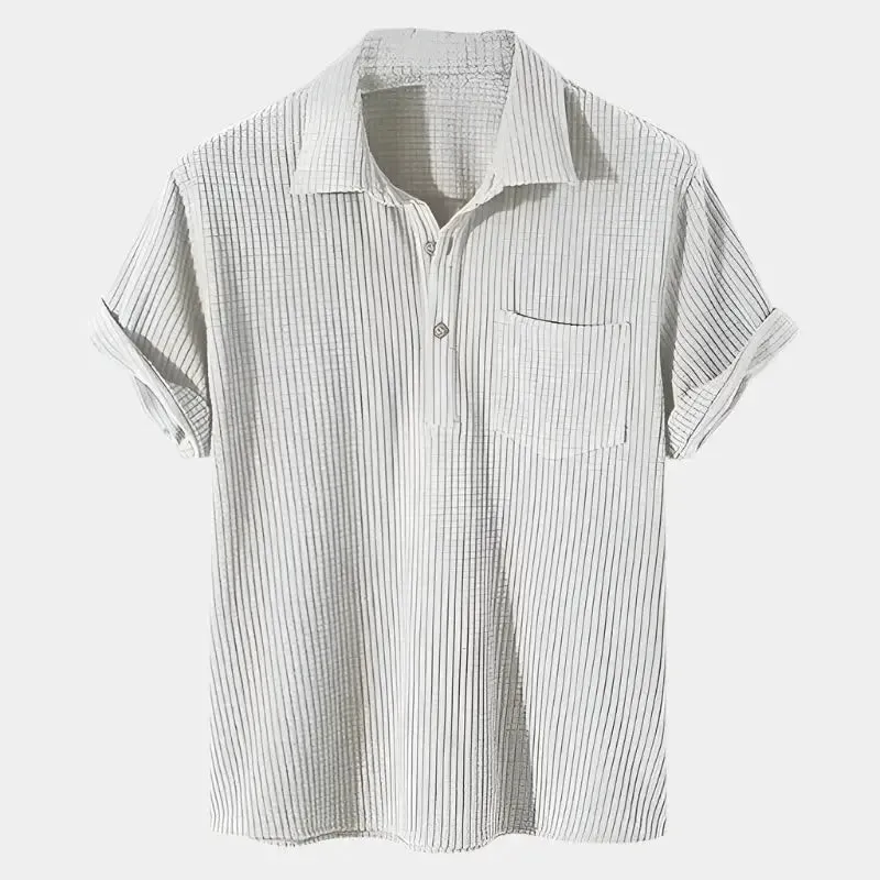 Textured Short Sleeve Shirt - Cross & Crown