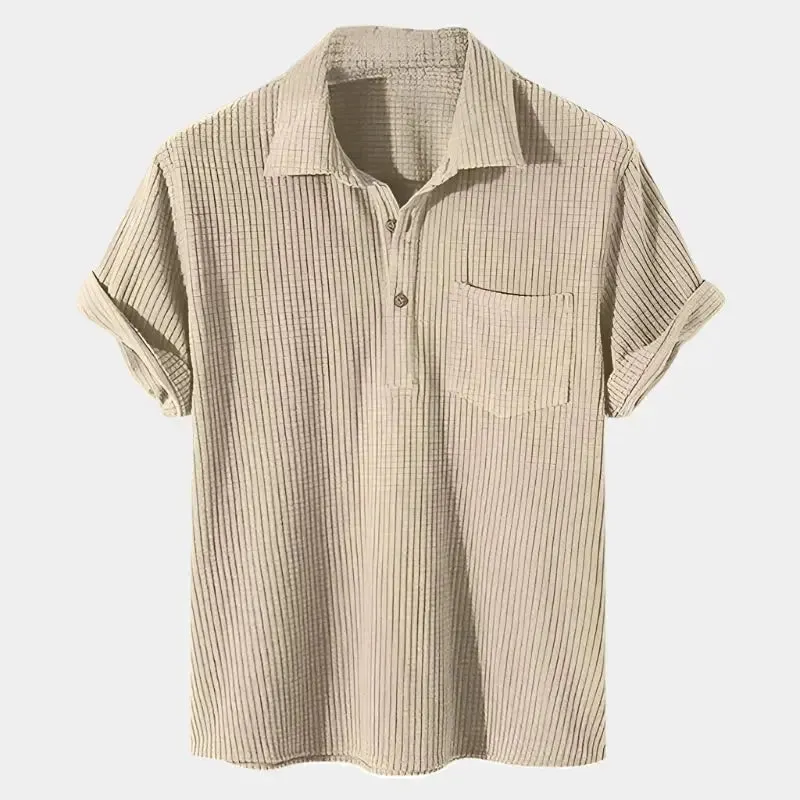 Textured Short Sleeve Shirt - Cross & Crown